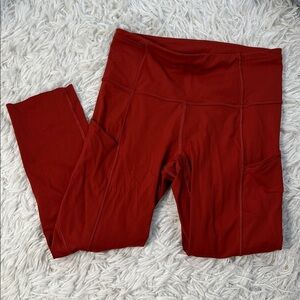 Lululemon Fast and Free Crop II 19" *Non-Reflective Magma